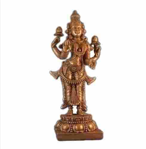 Glossy Bronze Lakshmi Idol