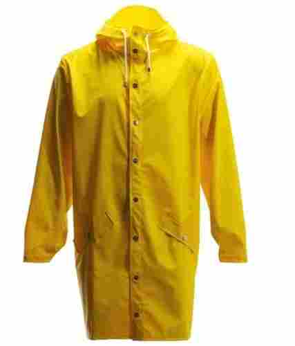 Yellow Flexible Long PVC Raincoat