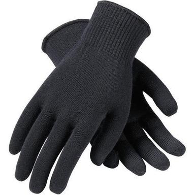 Dry Cleaning Black Color Seamless Gloves