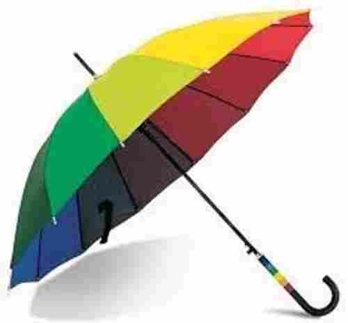 Multicolor Rainproof Straight Polyester Umbrella