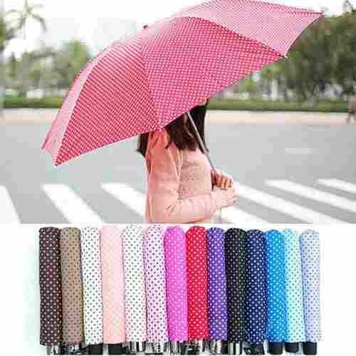 Trendy Printed Polyester Ladies Folding Umbrella