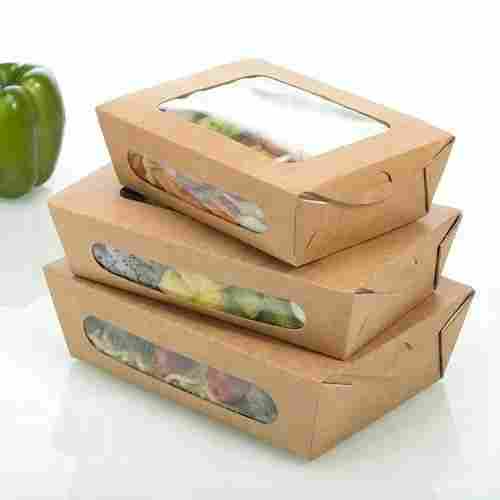 Kraft Paper Salad Box Food Take Away