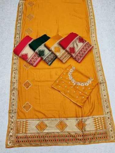 Various Ladies Silk Embroidered Saree