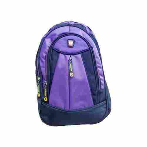 Purple Polyester School Backpack