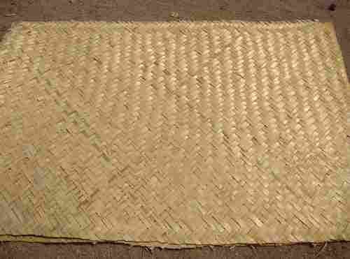 Plain Design Brown Bamboo Mat