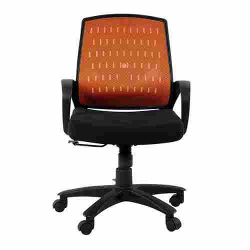 Black and Orange Mesh Chair