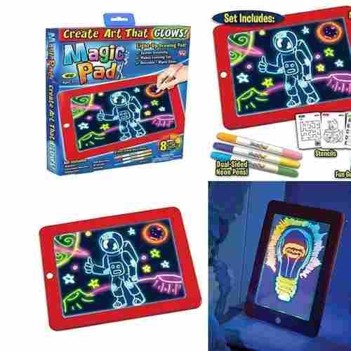 KidsMagic Pad Light Up 3D लाइट अप ड्रॉइंग बोर्ड बच्चों/बच्चों के लड़कों और लड़कियों के लिए डूडल मैजिक ग्लो पैड 
