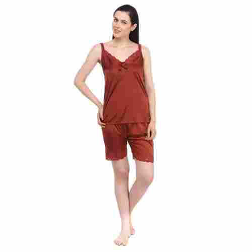 Ladies Sleepwear Rusty Colour Shorts and Top