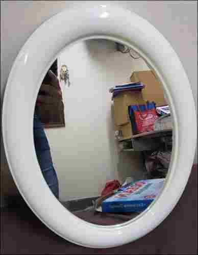 White Oval Bathroom Mirror