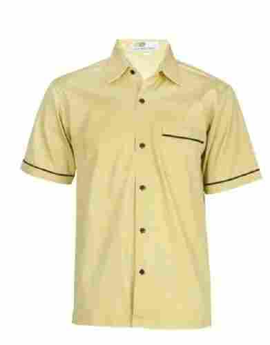 Plain Light Brown Color School Uniform Shirt