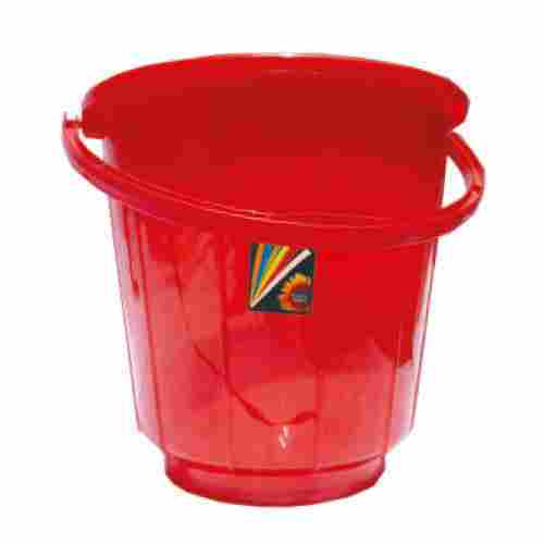 Red Plastic Water Bucket