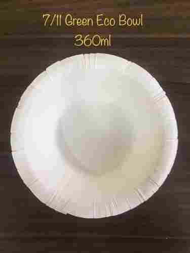 360 ML White Round Disposable Paper Food Bowl