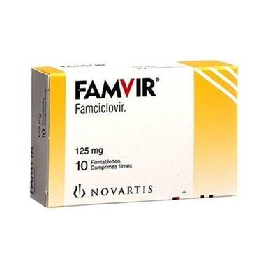 Famciclovir 125 Mg Antiviral Tablets Expiration Date: Printed On Packet Years