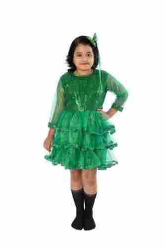 Green Color Frock Western Dance Fancy Dress Costume