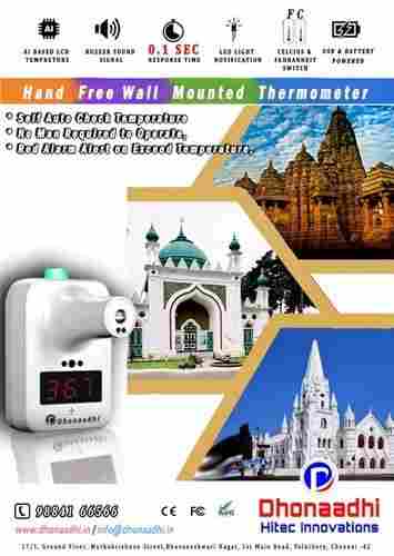 Wall Mounted IR Thermometer for Temples/Church/Mosque