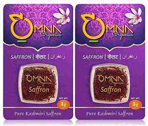 Organic Kashmiri Mongra Premium (A++ Grade) Kesar Threads For Pregnant Women, Babies, Beauty And Cooking (2 Grams Saffron)