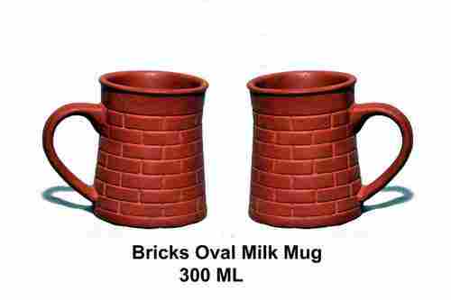 Oval Clay Milk Mug