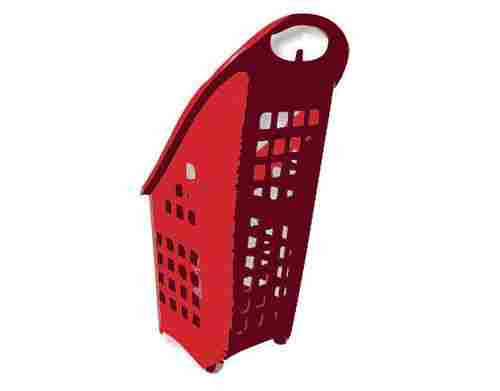 Red Color Plastic Shopping Basket