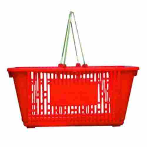Red Color Plastic Storage Basket