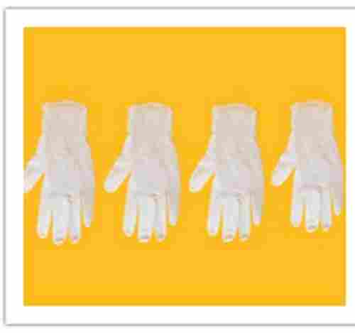 White Color Plain Examination Gloves