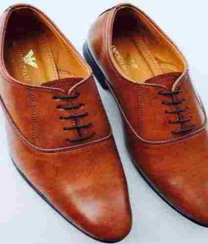 Brown Polished Leather Shoes 