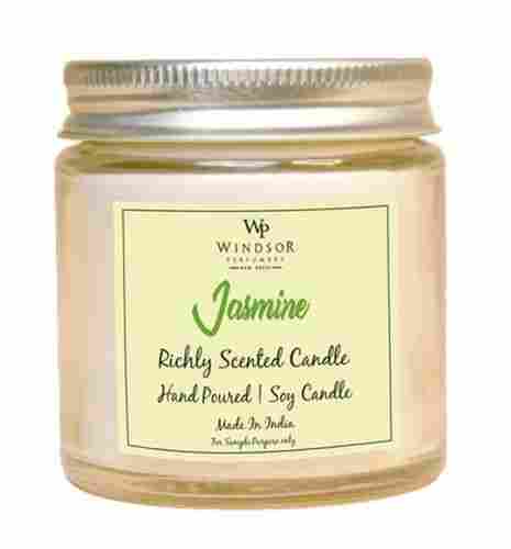 Jasmine Flavor Richly Scented Soy Wax Jar Candle