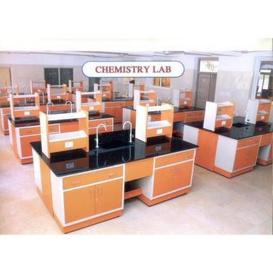 Orange And White Chemistry Lab Furnitures (Modular Lab Furniture) 