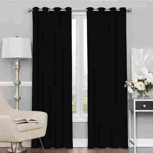 Eyelet Black Door Curtain