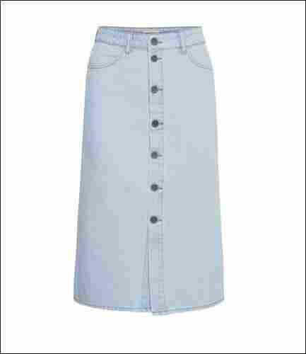 Sky Blue Denim Skirt