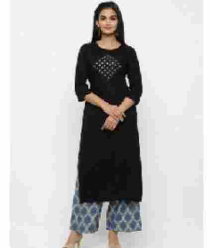 Rayon Embroidered Palazzo Suit