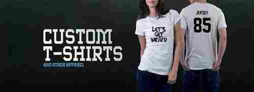Round Neck Printed Customized T-Shirts