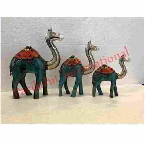 Decorative Wooden Camel Sculpture