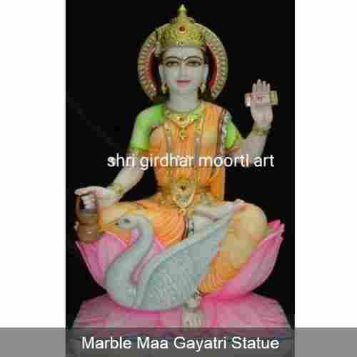 Mutlicolour Marble Maa Gayatri Statue