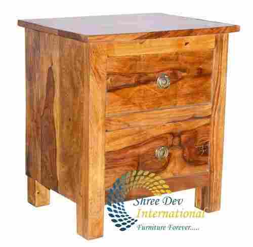 Cube Wooden Bedside Cabinet