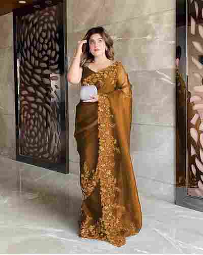 Premium Embroidered Silk Saree