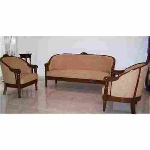 5 Seater Curved Wooden Sofa Set