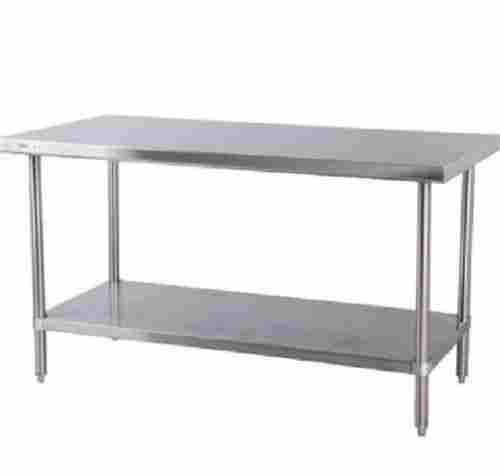 Rectangle Shape Stainless Steel Commercial Kitchen Table
