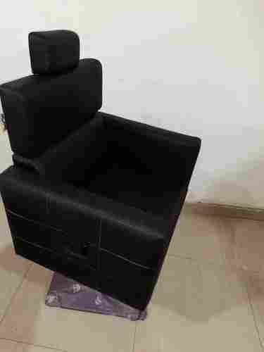 Fully Hydraulic Black Stud Salon Chair