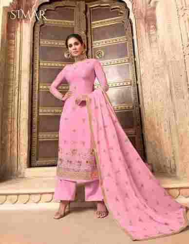 Glossy Simar 011 Pure Chinon Embroidery Work Salwar Suits
