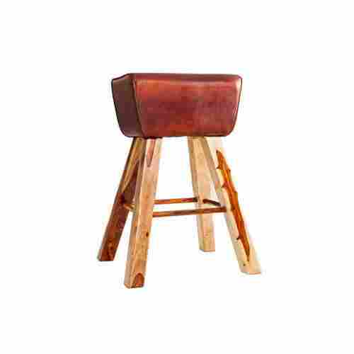 Attractive Design Leather Wooden Stool