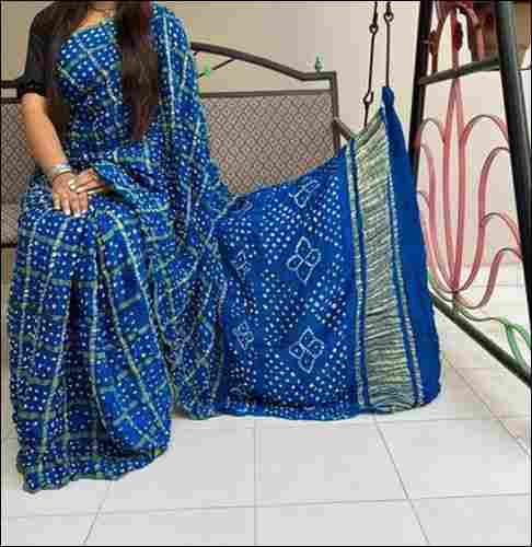 Ladies Printed Saree With Blouse Piece