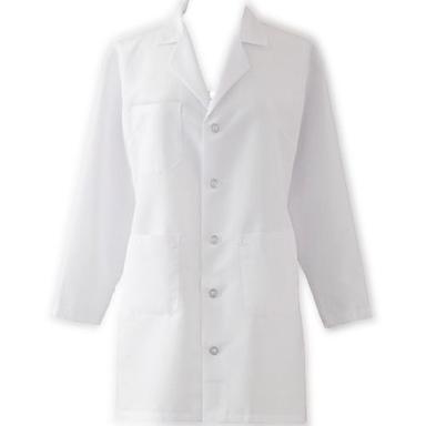 White Full Sleeve Cotton Ladies Doctor Coat