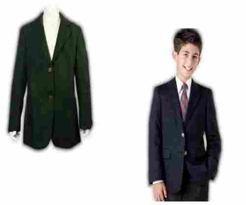 Boys Full Sleeves Winter Cotton Plain School Uniform Blazer