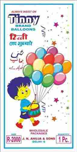 Color Birthday Rubber Balloon