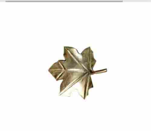 Golden Aluminum Maple Leaf Platter