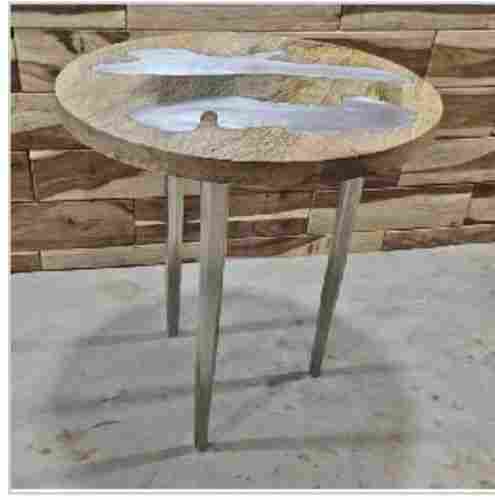 Round Shape Wooden Coffee Table