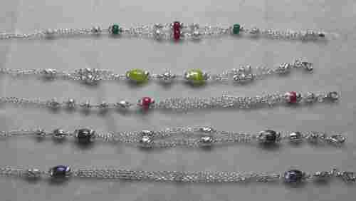Silver Crystal Ladies Bracelets