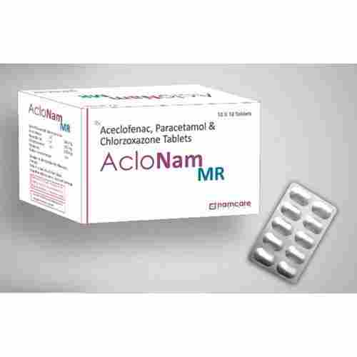 Aceclofenac Paracetamol And Chlorzoxazone Pain Reliever Tablets