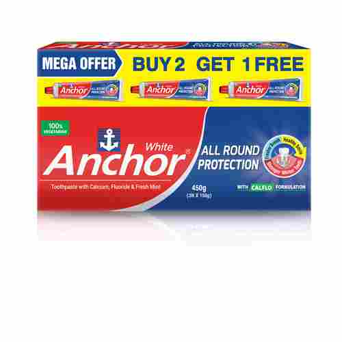 Anchor All Round Protection Toothpaste (150gmX3) Prepack