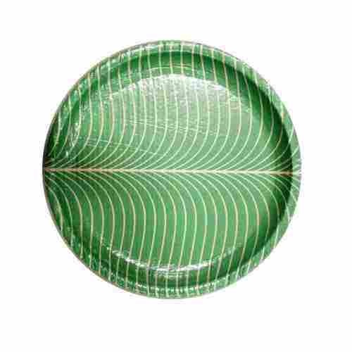 Green Color Disposable Paper Plates